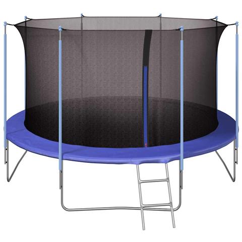 Rete Di Sicurezza Rotonda Per Trampolino 3,96 M Pe Nero - Foto 5