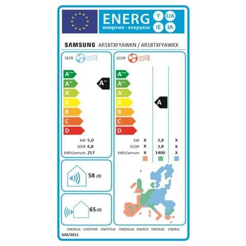 Condizionatore Fisso Monosplit F-AR18CBU Cebu Potenza 18000 BTU / H Classe A++ / A Inverter e Wi-Fi - Foto 2