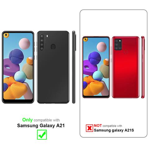 Custodia Compatibile Con Samsung Galaxy A21 In Liquid Rosso - Coperchio Protettivo In Silicone Tpu Flessibile - Foto 11