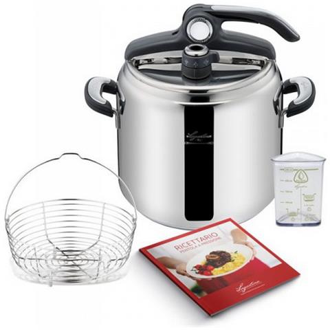 Novia Vitamin Lagoeasy'up Pentola A Pressione, 9 L, Acciaio Inox 18/10 - Foto 7