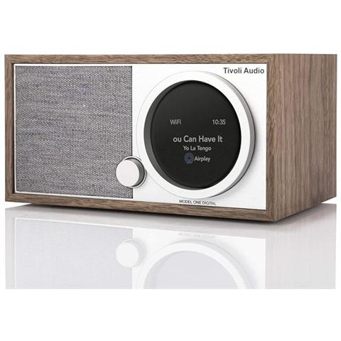 Radio Digitale One Digital Generazione 2 DAB+ /FM Wi-Fi Bluetooth AirPlay 2 e Chromecast Integrati Spotify Connect Colore Grigio / Argento / Noce - Foto 1