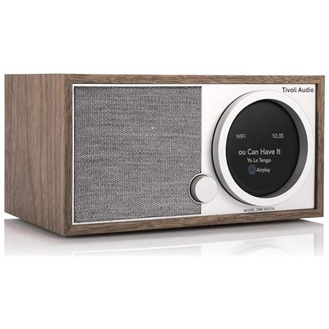 Radio Digitale One Digital Generazione 2 DAB+ /FM Wi-Fi Bluetooth AirPlay 2 e Chromecast Integrati Spotify Connect Colore Grigio / Argento / Noce - Foto 3