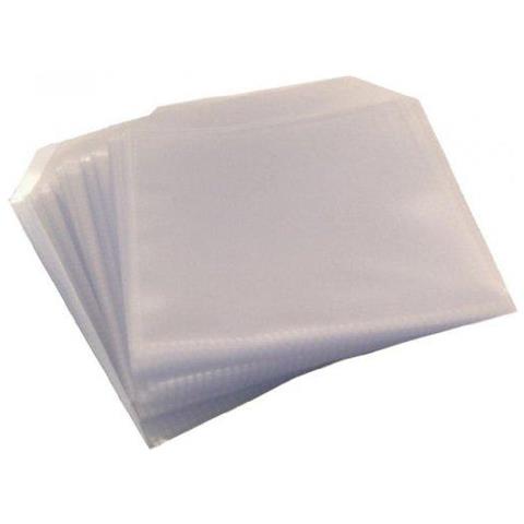 200 Cd Dvd Disco Coperchio Trasparente Custodie In Plastica 120 Micron Manica Portafoglio - 2 X 100 Pack - Foto 1