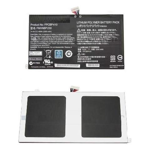 Mbxfu-ba0004 Ricambio Per Laptop Batteria (laptop Battery For Fujitsu - 48wh 4 Cell Li-ion 14.8v - 3.2ah 48wh - Foto 1