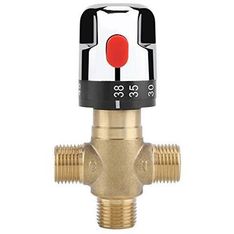 Miscelatore Termostatico Ottone Termostatico Valvola Di Integrazione Valvola Temperatura Del Tubo Bacino Del Termostato Di Controllo O Bagno Bagno Cucina (1)  - Foto 1
