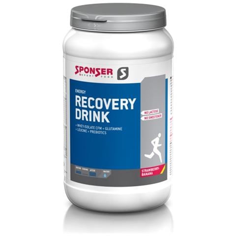 Recovery Drink, Sport drink, Concentrate, Farina, Fragola, Lattina, Fruit powders 20% (sucrose, strawberry, banana), glucose, fructose, whey protein isolate - Foto 1