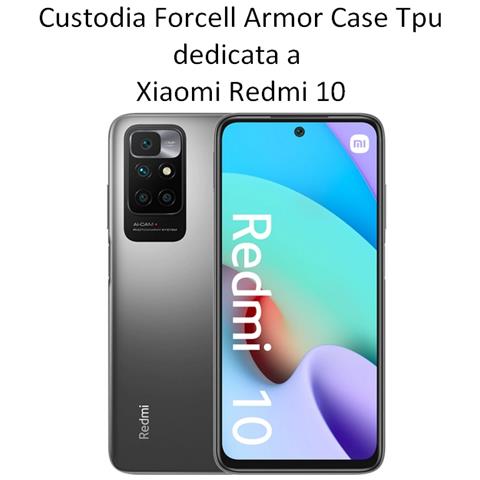 Custodia Armor Case Tpu Cover Per Xiaomi Redmi 10 Black - Foto 2