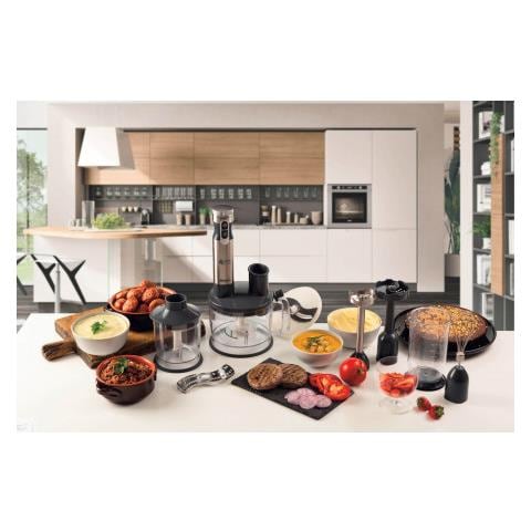 Frullatore ad Immersione 0898/11 4 Blades Multiprep 7in1 con Potenza 1000 W Colore Nero/Acciaio Inossidabile - Foto 8