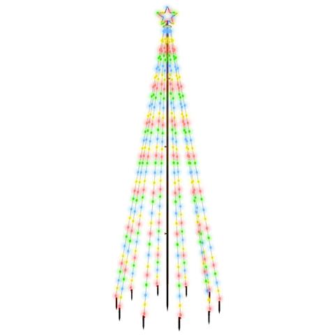 Albero di Natale con Puntale Colorato 310 LED 300 cm - Foto 1