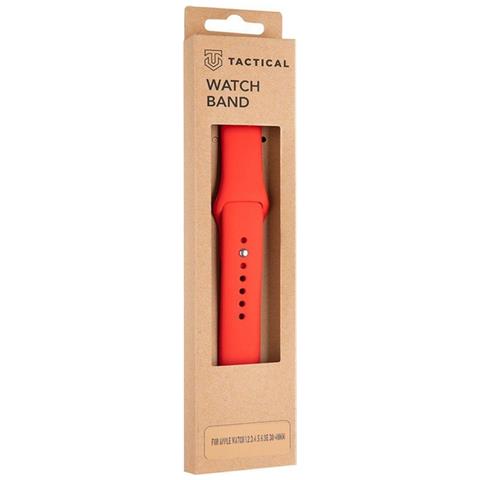 Cinturino 464 Originale Silicone Per Apple Watch 1-2-3-4-5-6-7-8-se 38 40 41mm Red - Foto 5