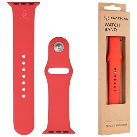 Cinturino 464 Originale Silicone Per Apple Watch 1-2-3-4-5-6-7-8-se 38 40 41mm Red - Foto 1