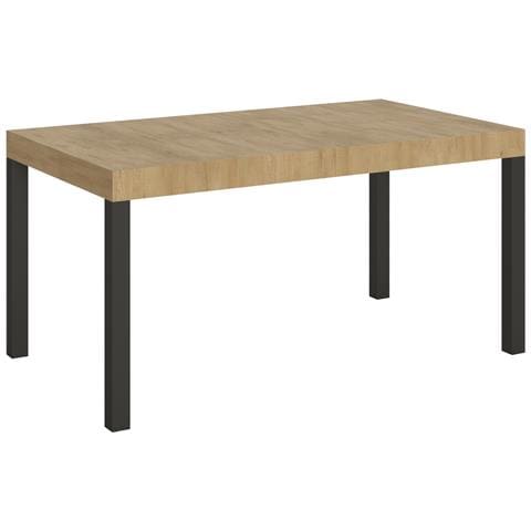 Tavolo Allungabile 90x160/264 Cm Everyday Telaio Antracite - Quercia Natura - Foto 5