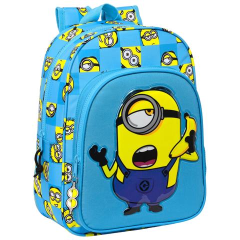 Zaino Scuola Minions Minionstatic Azzurro (26 X 34 X 11 Cm) - Foto 1