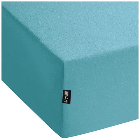 Coprimaterasso Elasticizzato Hofuf Cotone Turchese - Foto 2