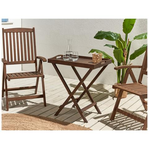 Tavolino Amantea Legno Scuro - Foto 1