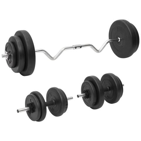 Set Bilanciere Curl E Manubri Con Dischi 60 Kg - Foto 1