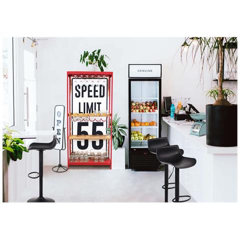 Mobile Scaffale Da Interno In Legno E Metallo A 3 Ripiani Con Portabottiglie E Sfondo Personalizzato Limit 55 - Foto 8