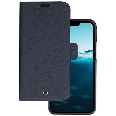 Custodia Per Iphone 14 Pro Max 2 In 1 Modello New York Con Portacarte, Blu Marine - Foto 1