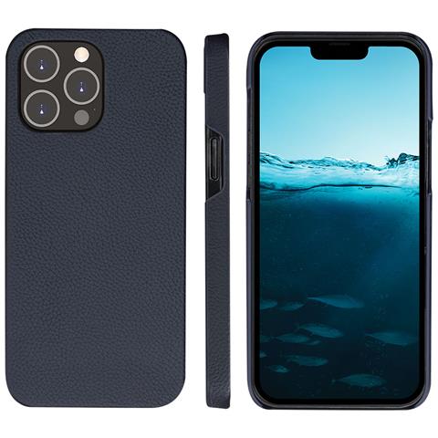Custodia Per Iphone 14 Pro Max 2 In 1 Modello New York Con Portacarte, Blu Marine - Foto 4