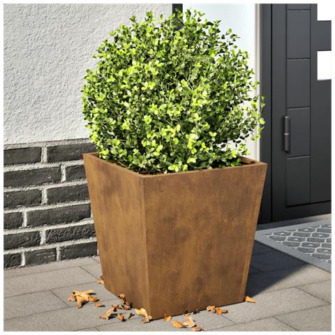 Fioriere Da Giardino 2 Pz 40x40x40 Cm In Acciaio Corten - Foto 10