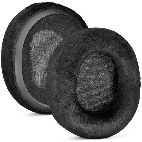 Cuscinetti Auricolari Per Steelseries Arctis Prime / 1/3/5/7/9/9x /pro Morbido Peluche Black - Foto 1