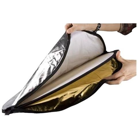Riflettore Di Luce Portatile Per Fotografia 5 In 1 Ovale  L - Foto 5