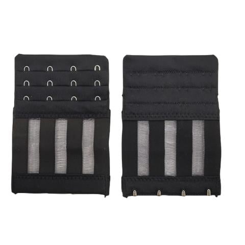 Cinghia Di Estensione Del Reggiseno Con 4 Ganci E 3 File Di Spaziatura Dark Skin + Black - Foto 3