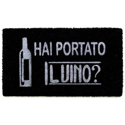 Zerbino Entrata Ingresso Casa Esterno Antiscivolo Cocco Nero Hai Portato Il Vino? - Foto 1