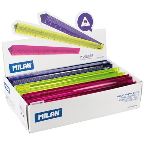 351260C righello Righello a scala 150 mm Plastica Blu, Rosa, Giallo 60 pz - Foto 1