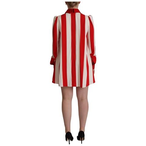 Abito Mini Camicia Elasticizzato Rosso Bianco - It40-s - Foto 3