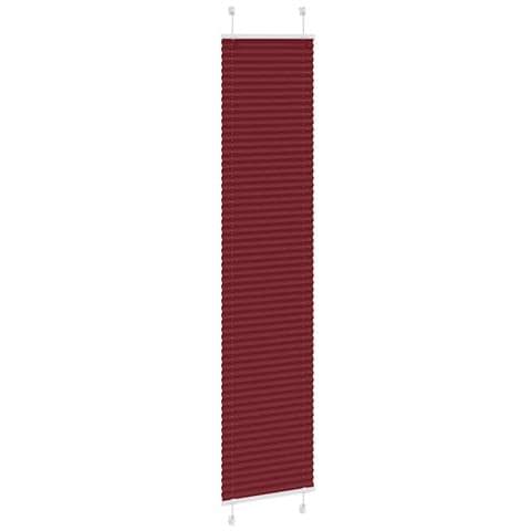 Tenda Plissettata Rosso Bordeaux 40x200 Cm Larghezza Tessuto - Foto 2