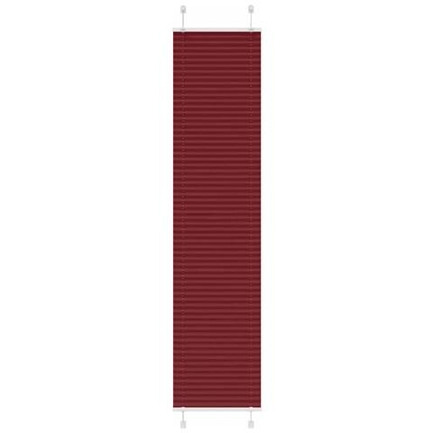 Tenda Plissettata Rosso Bordeaux 40x200 Cm Larghezza Tessuto - Foto 1