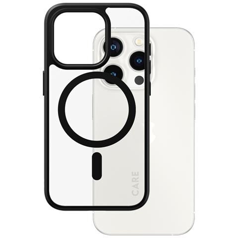 CARE Flagship Case Transparent Urban Combat w. Black MagSafe iPhone 15 Pro - Foto 1