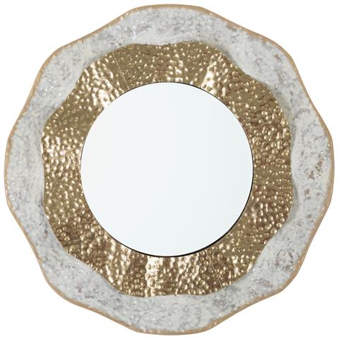 Specchio Con Cornice Mf503 - Oro - Metallo - 54,5x4,5x54,5 Cm - Foto 1