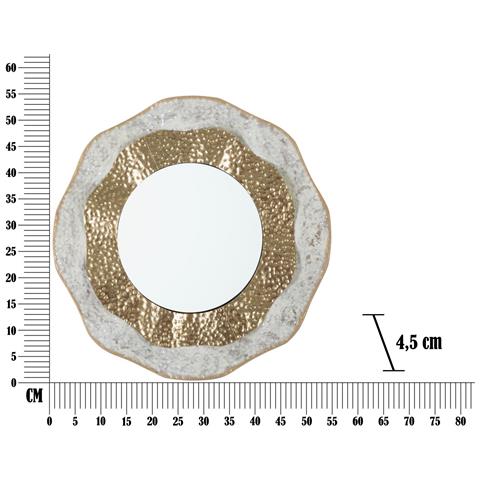 Specchio Con Cornice Mf503 - Oro - Metallo - 54,5x4,5x54,5 Cm - Foto 6