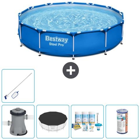 Piscina Fuori Terra - In Giro - 366x76 Cm - Blu - Include Accessori Coordinati Cb15 - Foto 1
