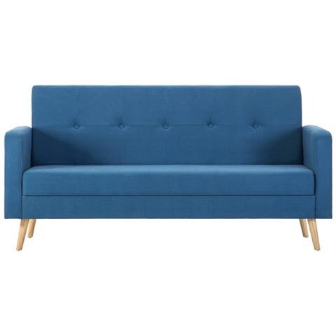 Divano In Tessuto Blu - Foto 2