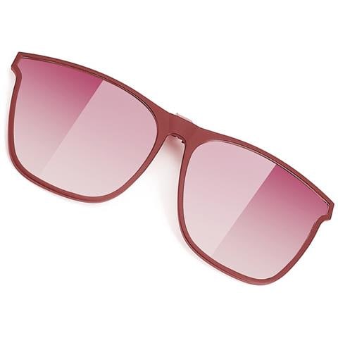 Occhiali Da Sole Clip-on - Per Montature Da Vista Pink+grey - Foto 3