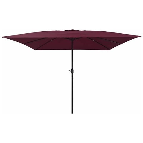 Parasol da Giardino Quadrato 295x245 cm Rosso Bordeaux - Foto 1