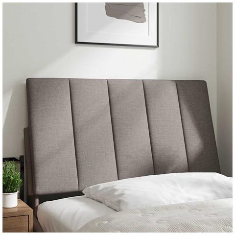 Cuscino Testiera Tortora 80 cm in Tessuto - Foto 2