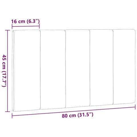 Cuscino Testiera Tortora 80 cm in Tessuto - Foto 9