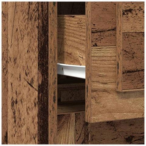 Scrivania  con ripostiglio in legno antico 50x115x75 cm in legno ingegnerizzato - Foto 9