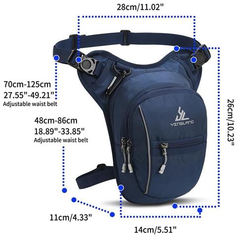 Gutriff Borsa Sportiva Multifunzione A Tracolla Blu Navy - Foto 2