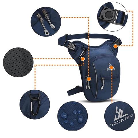 Gutriff Borsa Sportiva Multifunzione A Tracolla Blu Navy - Foto 6