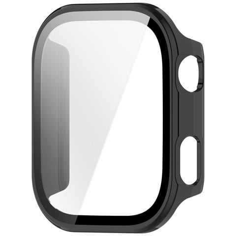Custodia Protettiva Integrata In Vetro Temperato E Pc Compatibile Con Redmi Watch 6 - Copertura Completa Black - Foto 1