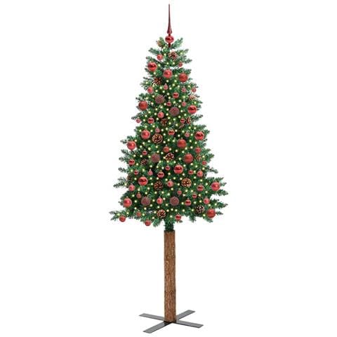 Albero di Natale snodato con 300 LED con supporto Verde 180 cm - Foto 2