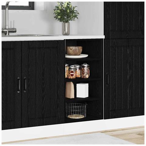 Base per Cucina Riga Rovere nero 40 x 44,5 x 81,5 cm - Foto 2