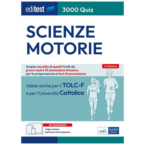. Scienze motorie. 3000 quiz. Ampia raccolta di quesiti tratti da prove reali e 10 simulazioni d'esame per la preparazione ai test di accesso. Con software di simulazione - Foto 1