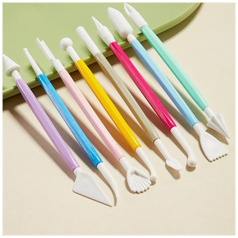 Set Di 8 Penne Per Intaglio Fondente - Strumenti Per Modellare Fiori Di Zucchero E Argilla - Foto 5