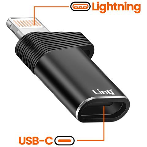 Adattatore Usb C A Lightning Ricarica Rapida 30w Pd E Trasferimento 480mbps, Nero - Foto 5